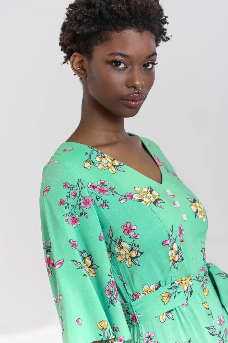 Hell Bunny Jumpsuits & Playsuits|Jumpsuits & Playsuits>Adelina Jumpsuit Mint