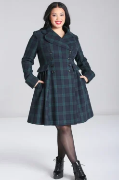 Hell Bunny Coats & Jackets|Coats & Jackets>Alessandra Coat Green