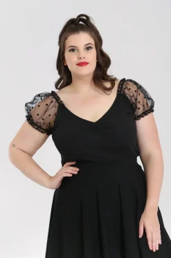Hell Bunny Tops|Tops>Amandine Top Black