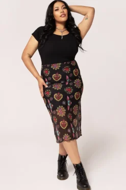 Hell Bunny Skirts|Skirts>Amias Mesh Skirt Black