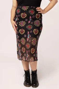 Hell Bunny Skirts|Skirts>Amias Mesh Skirt Black