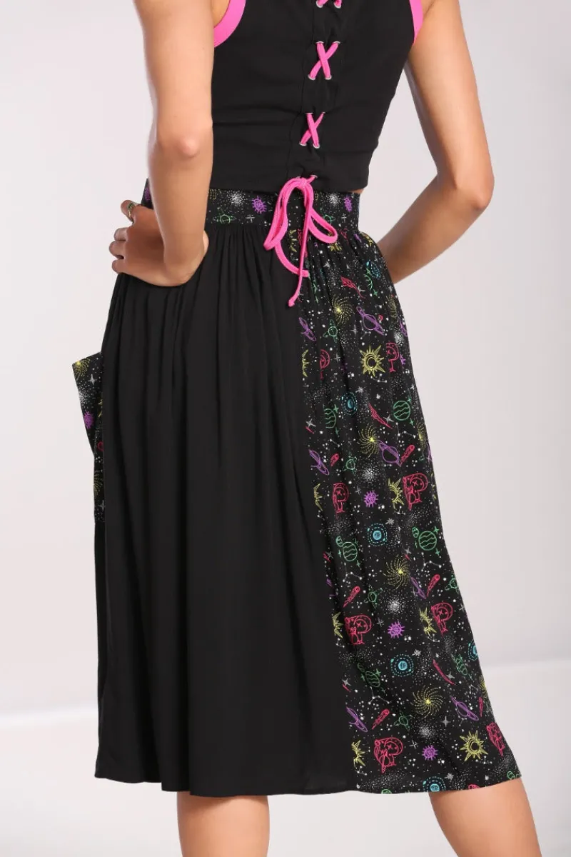 Hell Bunny Skirts|Skirts>Andromeda Mid Skirt Black