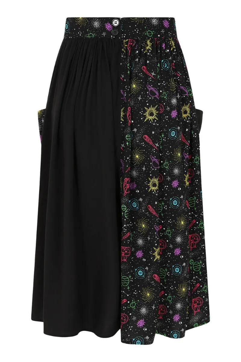 Hell Bunny Skirts|Skirts>Andromeda Mid Skirt Black