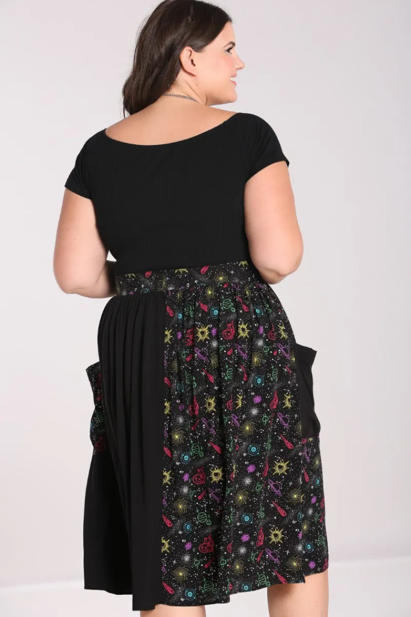 Hell Bunny Skirts|Skirts>Andromeda Mid Skirt Black