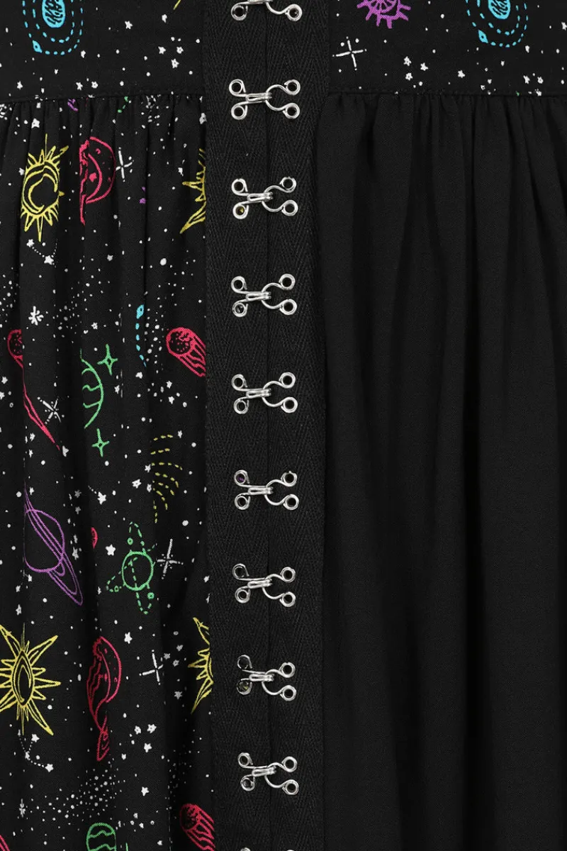 Hell Bunny Skirts|Skirts>Andromeda Mid Skirt Black
