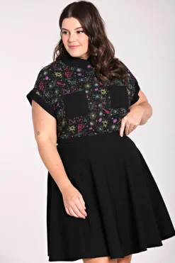 Hell Bunny Tops|Blouses>Andromeda Shirt Black