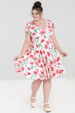 Hell Bunny Dresses|Dresses>Aquarelle Dress White
