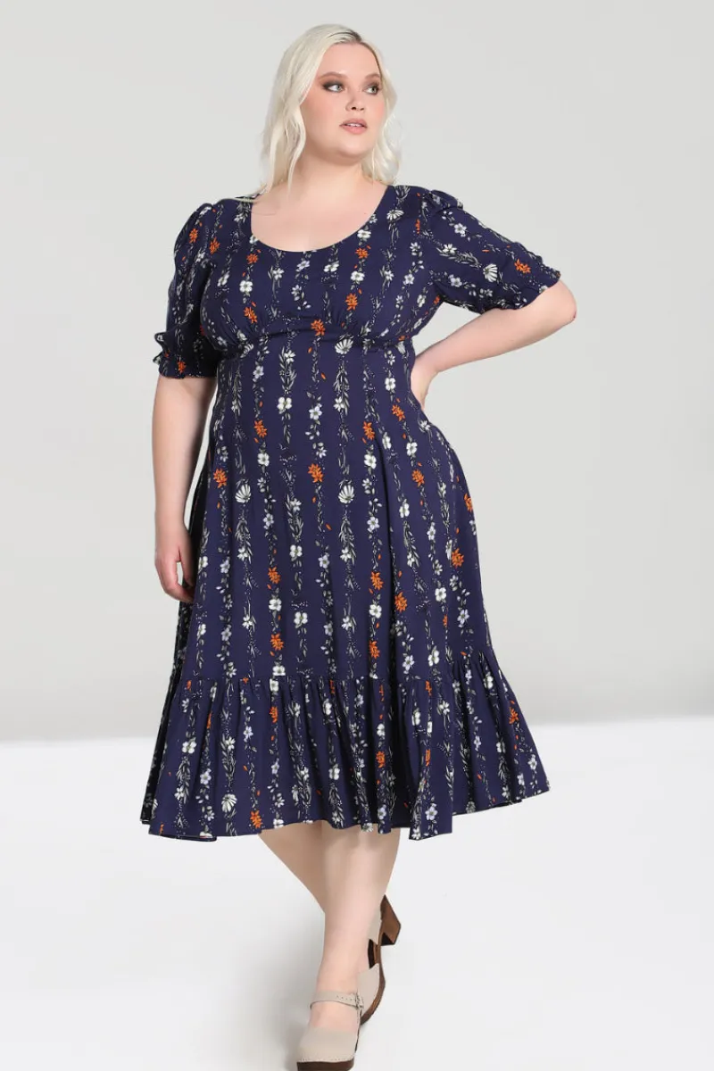 Hell Bunny Dresses|Dresses>Asta Maxi Dress Blue