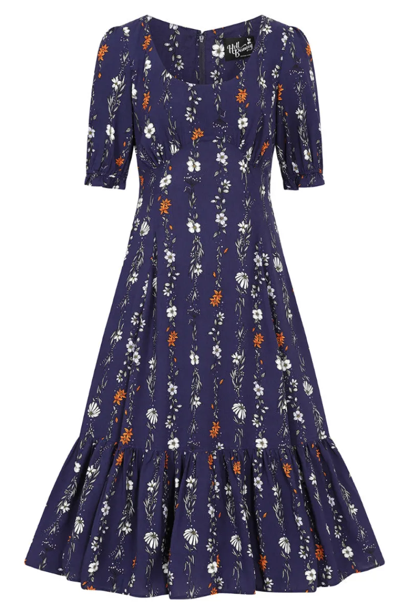 Hell Bunny Dresses|Dresses>Asta Maxi Dress Blue