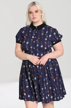 Hell Bunny Dresses|Dresses>Asta Mini Dress Blue