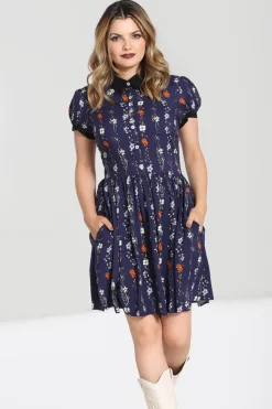 Hell Bunny Dresses|Dresses>Asta Mini Dress Blue