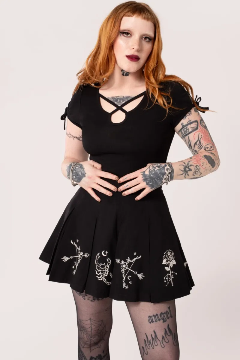 Hell Bunny Skirts|Skirts>Astrology Skirt Black