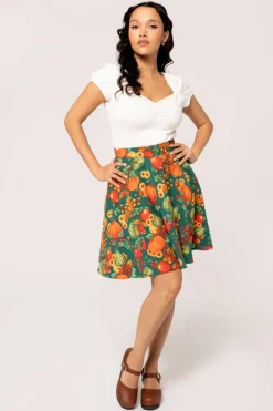 Hell Bunny Skirts|Skirts>Autumn Skirt Green