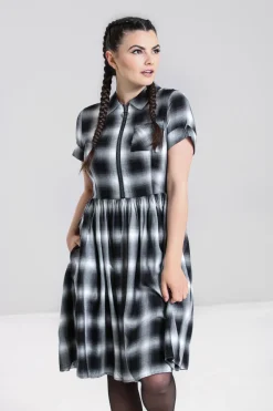 Hell Bunny Dresses|Dresses>Avril Mid Dress Grey
