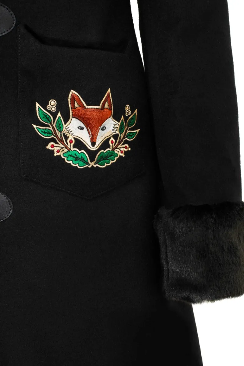 Hell Bunny Coats & Jackets|Coats & Jackets>Basil Coat Black