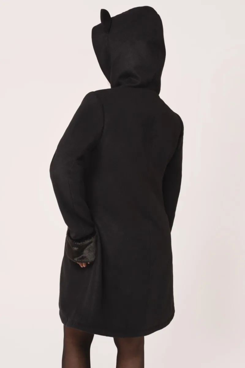 Hell Bunny Coats & Jackets|Coats & Jackets>Basil Coat Black