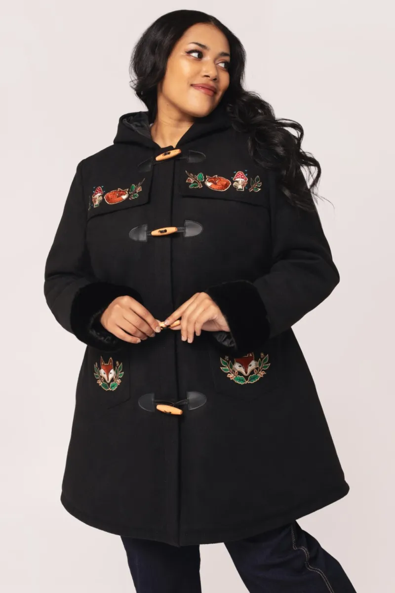 Hell Bunny Coats & Jackets|Coats & Jackets>Basil Coat Black