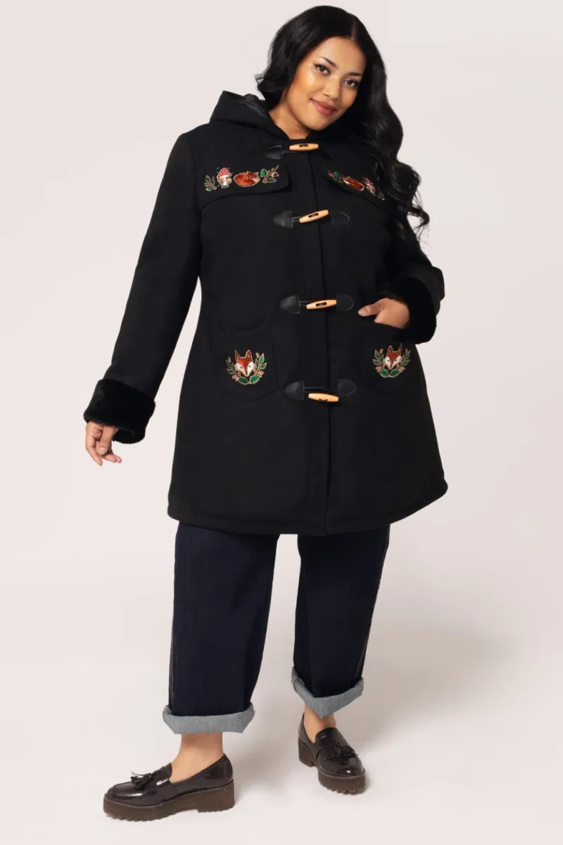 Hell Bunny Coats & Jackets|Coats & Jackets>Basil Coat Black
