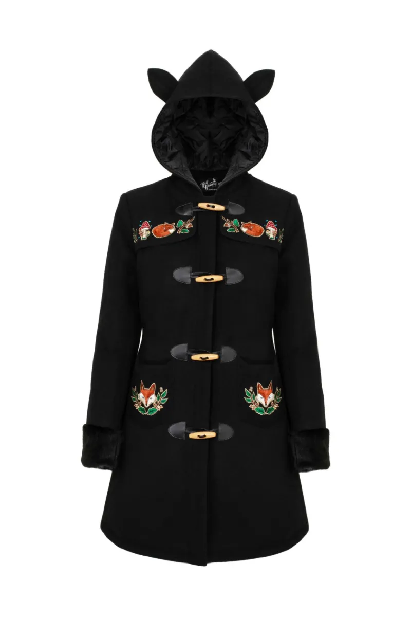 Hell Bunny Coats & Jackets|Coats & Jackets>Basil Coat Black