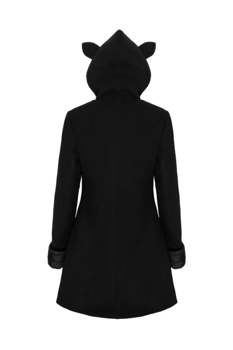 Hell Bunny Coats & Jackets|Coats & Jackets>Basil Coat Black