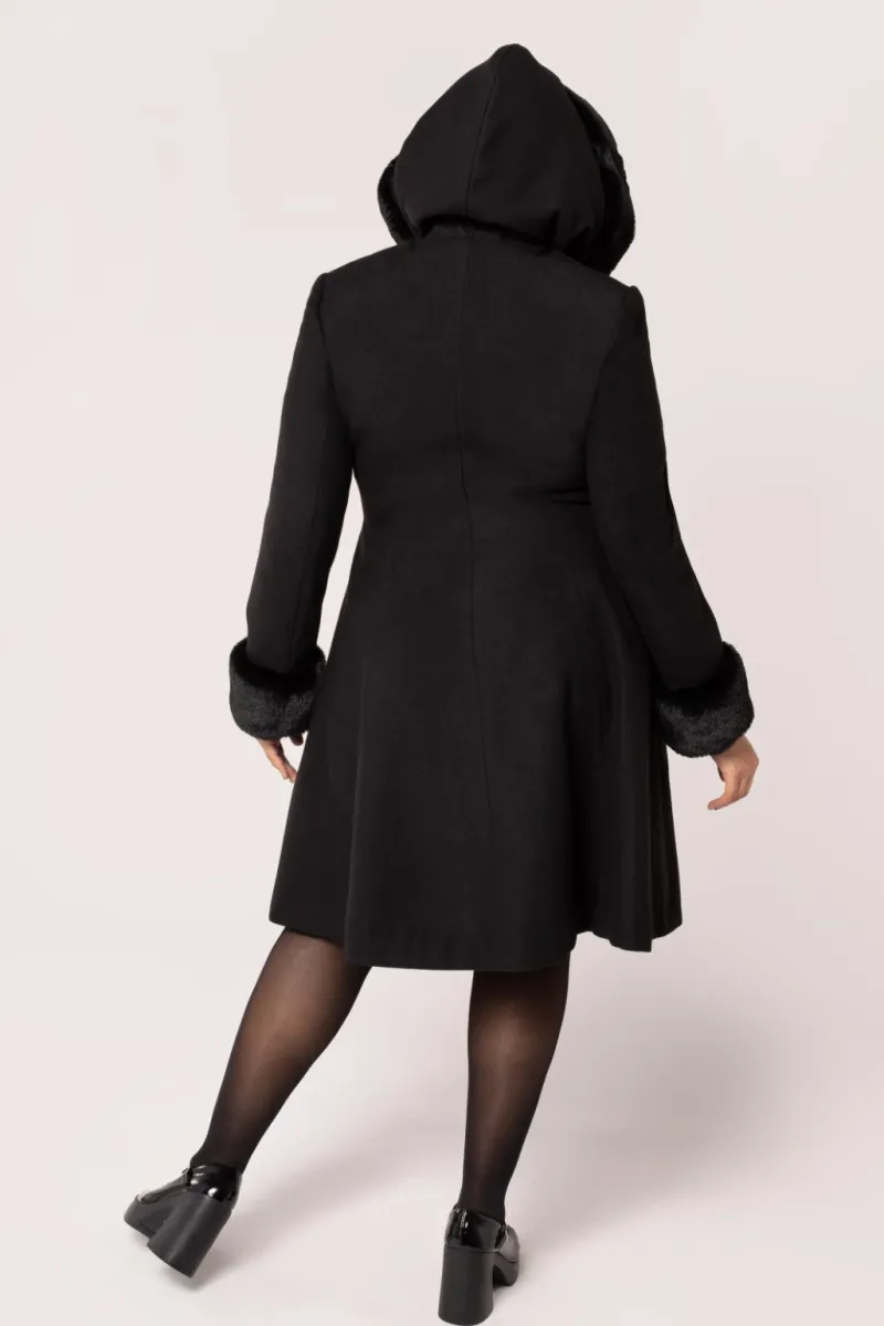 Hell Bunny Coats & Jackets|Coats & Jackets>Batilda Coat Black