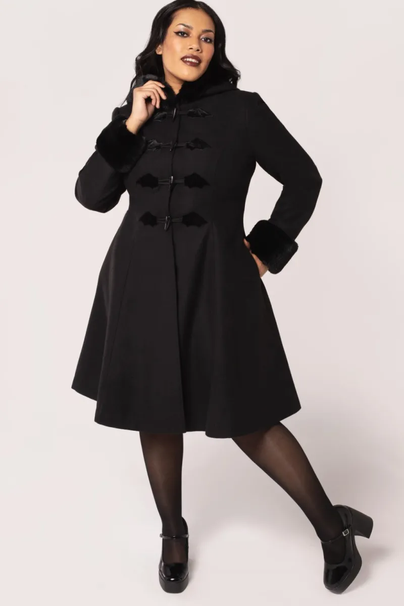 Hell Bunny Coats & Jackets|Coats & Jackets>Batilda Coat Black