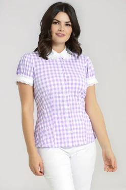 Hell Bunny Tops|Blouses>BB Blouse Lavender