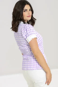 Hell Bunny Tops|Blouses>BB Blouse Lavender