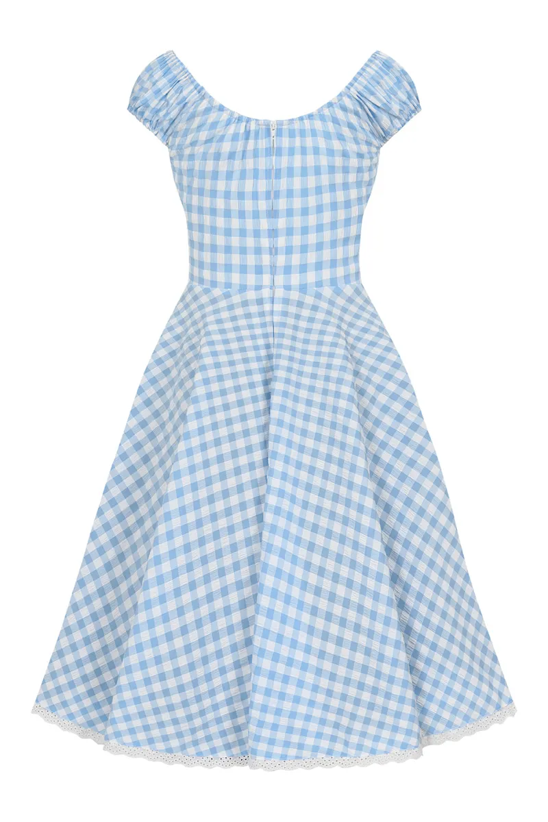 Hell Bunny Dresses>BB 50's Dress Blue