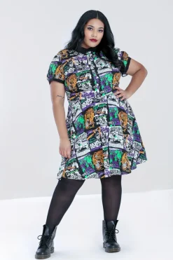 Hell Bunny Dresses|Dresses>Be Afraid Mini Dress Black