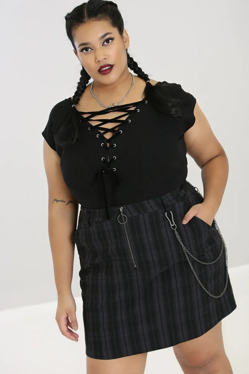 Hell Bunny Tops|Tops>Belladonna Top H Black