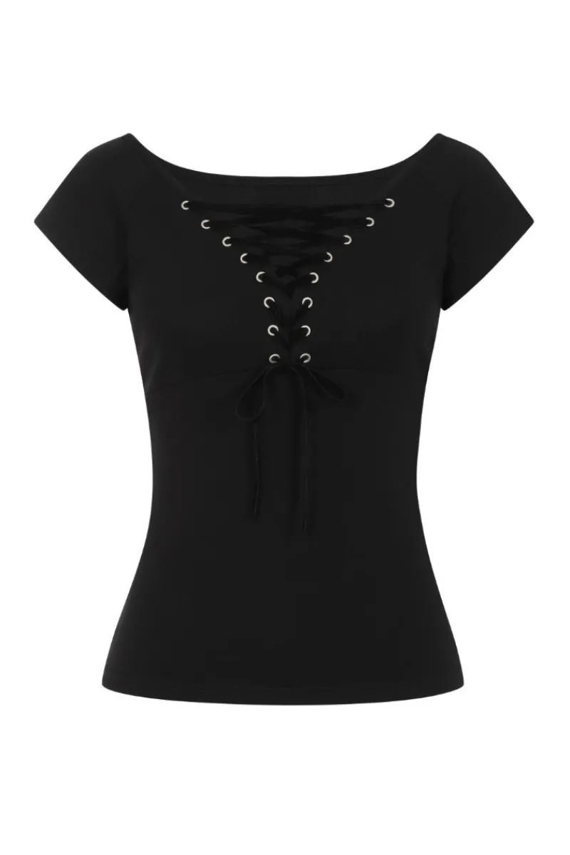 Hell Bunny Tops|Tops>Belladonna Top H Black