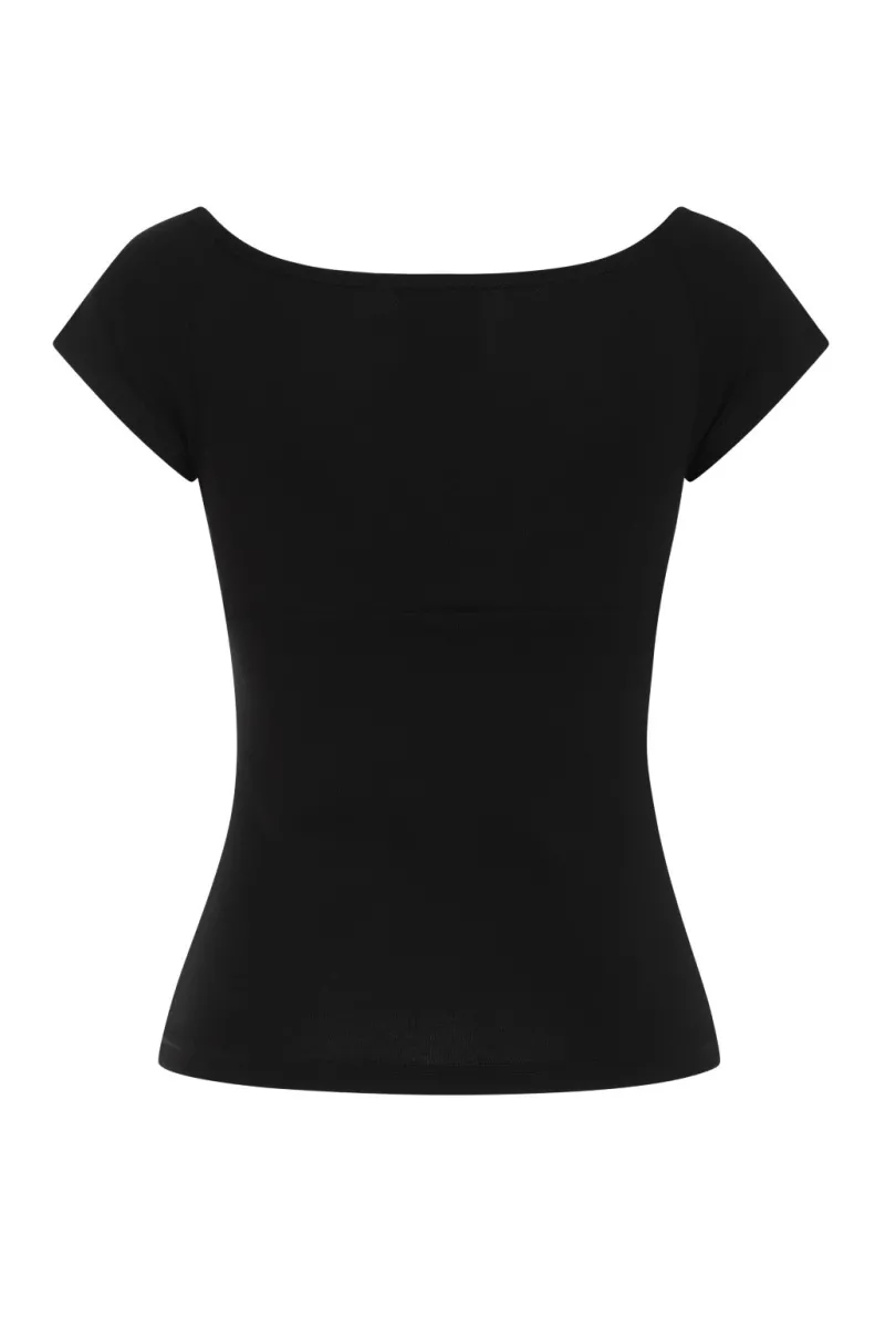Hell Bunny Tops|Tops>Belladonna Top H Black