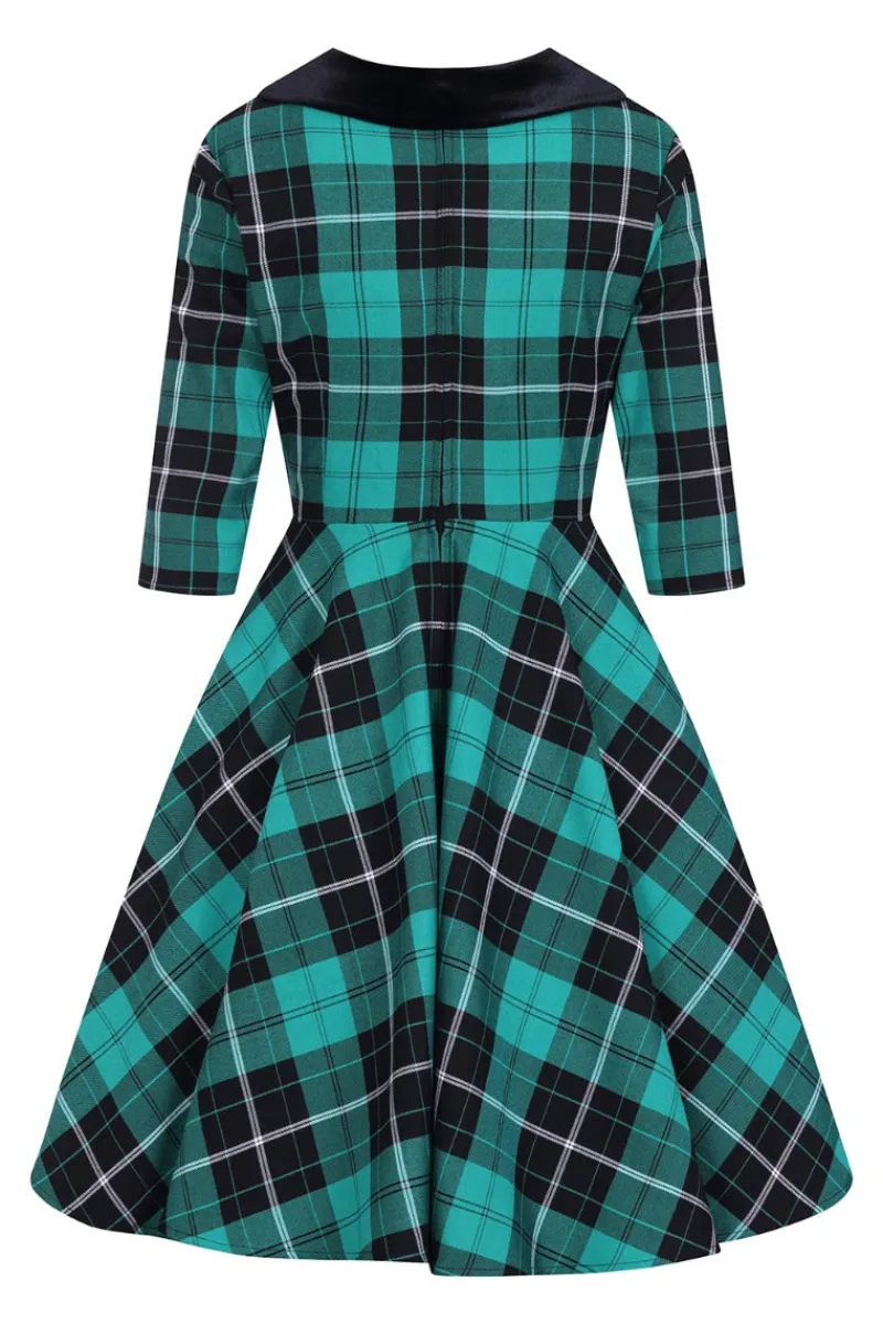 Hell Bunny Dresses|Dresses>Beryl Mid Dress Green