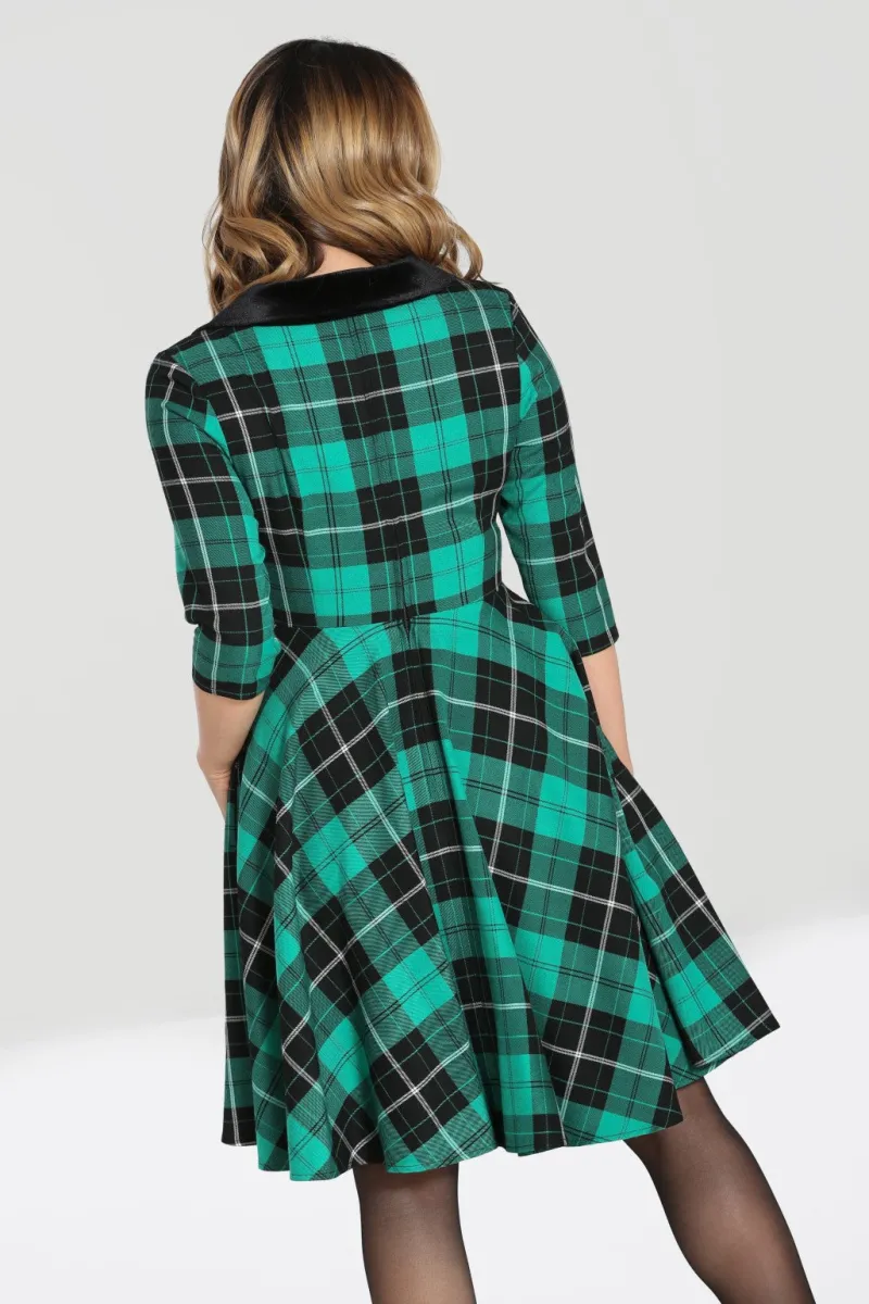 Hell Bunny Dresses|Dresses>Beryl Mid Dress Green