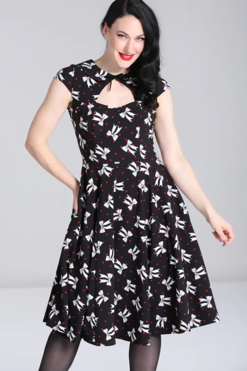 Hell Bunny Dresses|Dresses>Bobbie Midi Dress Black