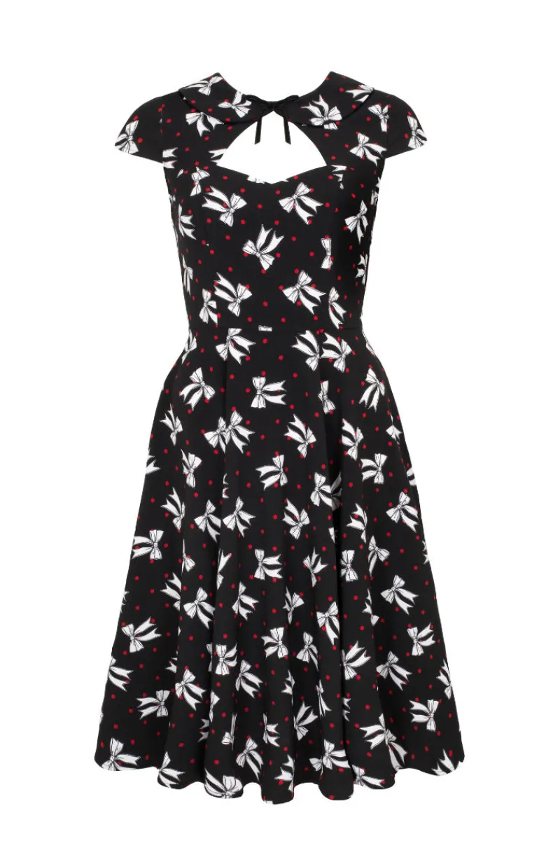 Hell Bunny Dresses|Dresses>Bobbie Midi Dress Black
