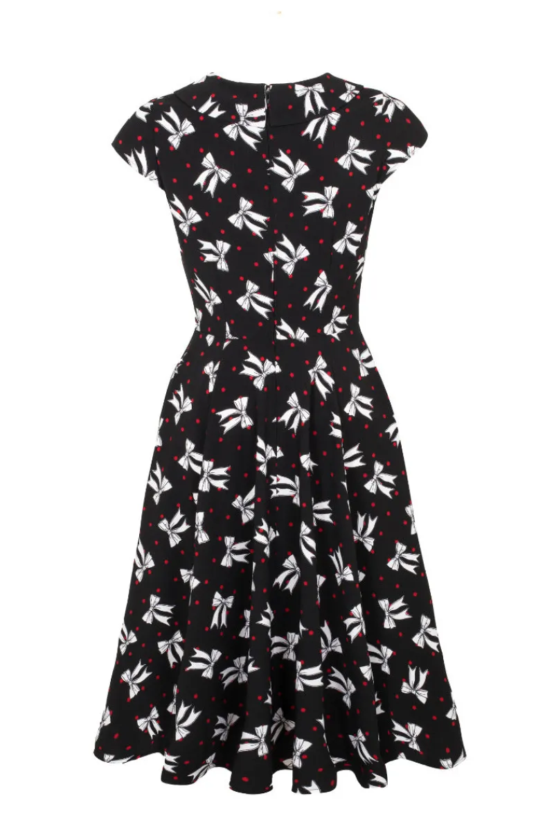 Hell Bunny Dresses|Dresses>Bobbie Midi Dress Black