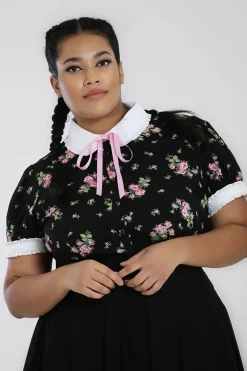 Hell Bunny Tops|Blouses>Bobby Sue Blouse Black