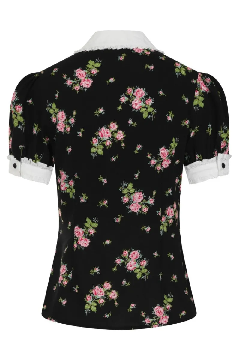 Hell Bunny Tops|Blouses>Bobby Sue Blouse Black