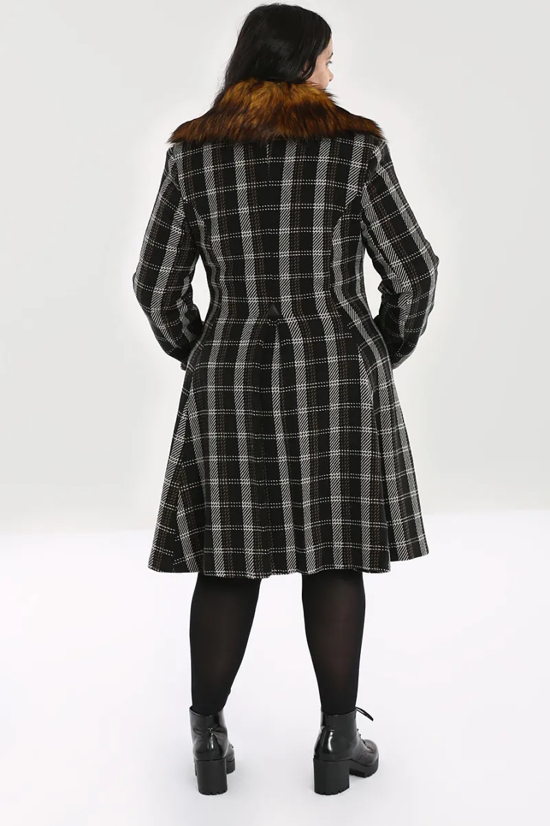 Hell Bunny Coats & Jackets|Coats & Jackets>Brooklyn Coat Brown