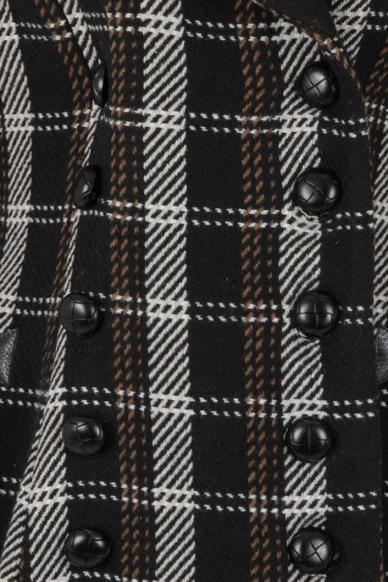 Hell Bunny Coats & Jackets|Coats & Jackets>Brooklyn Coat Brown