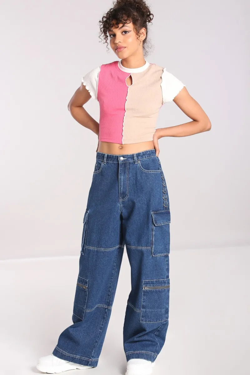 Hell Bunny Trousers & Shorts|Trousers & Shorts>Cameron Jeans Blue