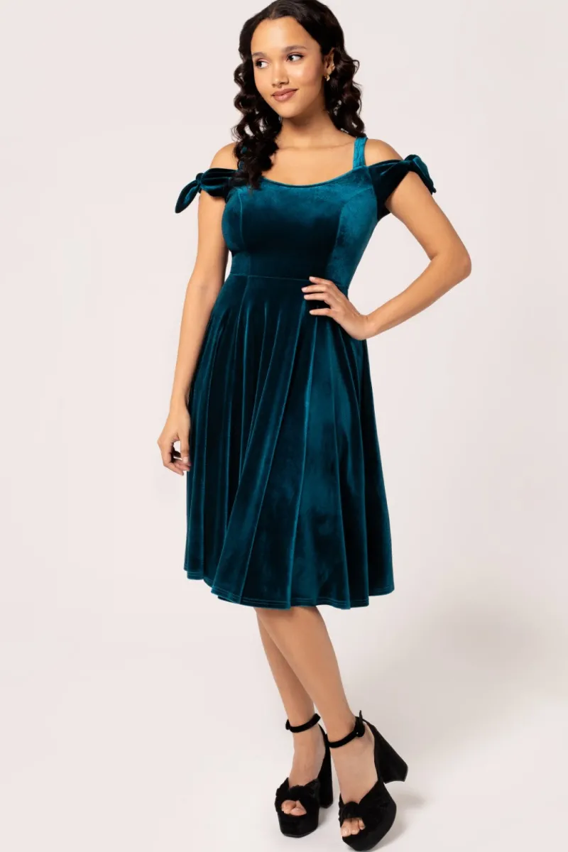 Hell Bunny Dresses|Vintage Dresses>Carrie Dress Teal
