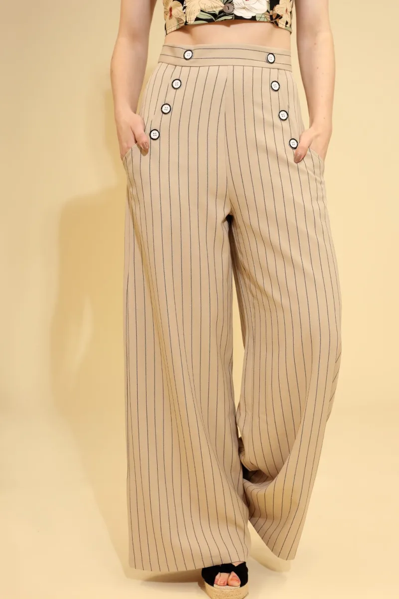 Hell Bunny Trousers & Shorts|Trousers & Shorts>Caspian Swing Trousers