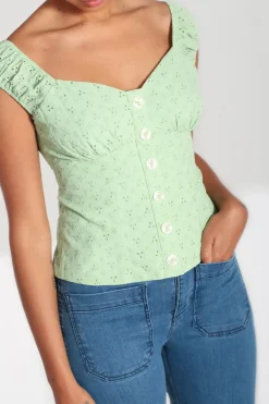 Hell Bunny Tops|Tops>Celia Top Mint