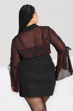 Hell Bunny Tops|Blouses>Clarice Blouse Black