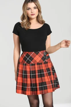 Hell Bunny Skirts|Skirts>Clementine Mini Skirt Orange