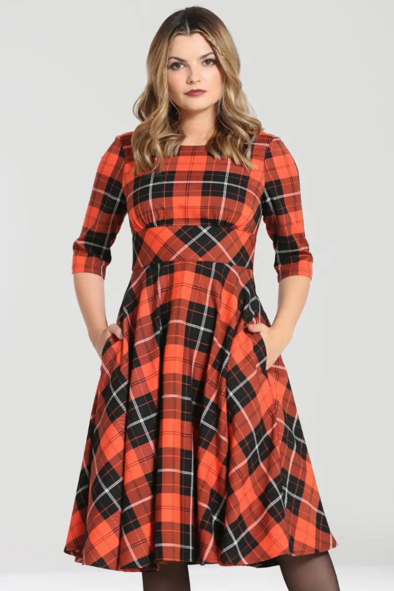 Hell Bunny Dresses|Dresses>Clementine 50's Dress Orange
