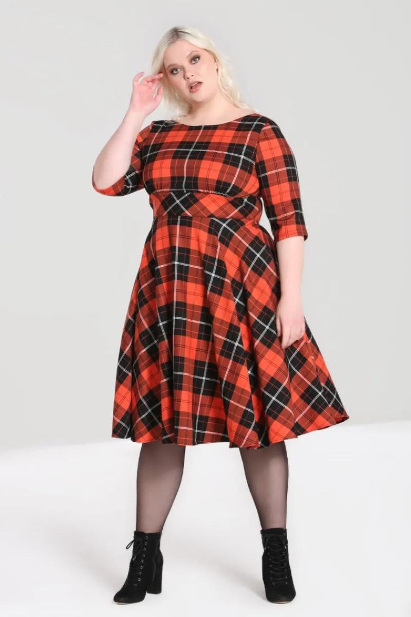 Hell Bunny Dresses|Dresses>Clementine 50's Dress Orange